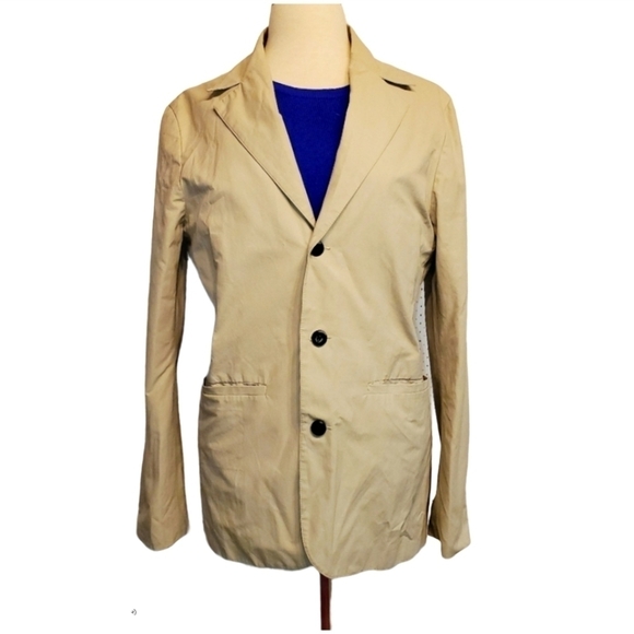 Guess Y2K Khaki Long Blazer Jacket - Picture 1 of 7